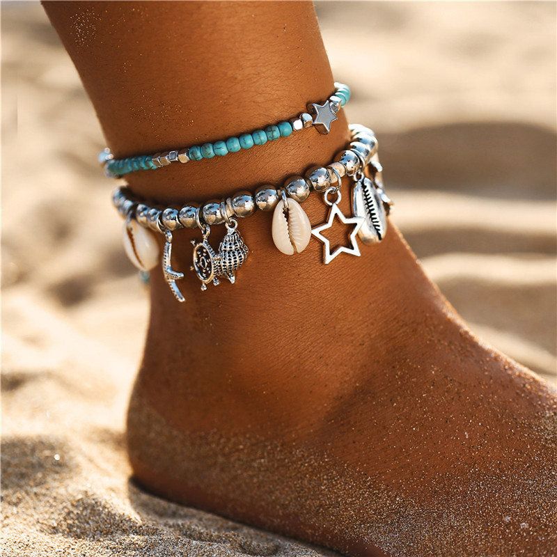 Women Fashion Barefoot Sandal Beach Butterfly Shape Charm Anklet Bracelets  Chain Anklets HFON - Walmart.com